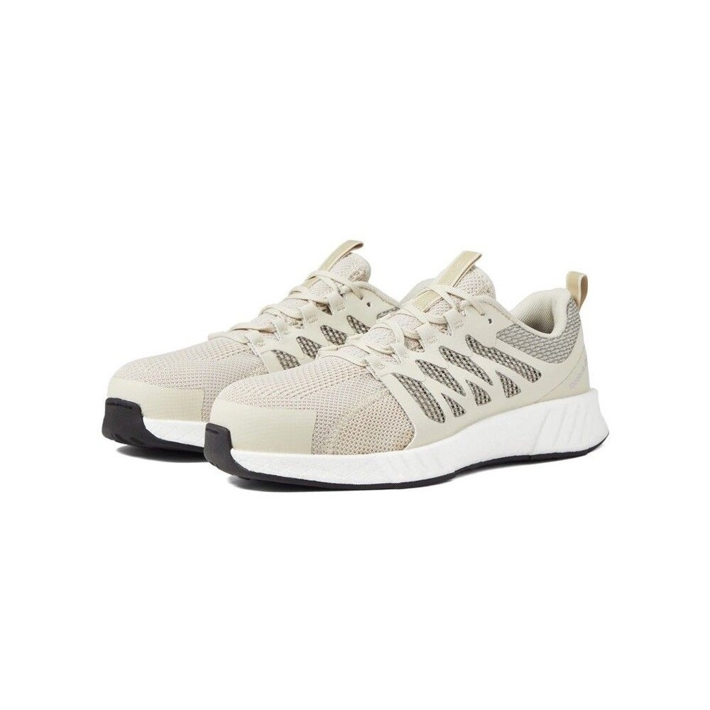 Reebok Fusion Flexweave Althletic Comp Toe Work Shoes Size 8.5 Wide Ivory NIB